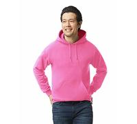 Gildan Fleece Hoodie Sweatshirt, Style G18500, Multipack Capuche, Rose sécurité (Lot de 1), Small Mixte
