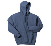 Gildan Sweat-shirt à capuche asymétrique Homme Bleu Medium
