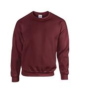 Gildan Sweat-shirt à col rond en polaire pour homme style G18000, 1 carnet Maroon et 1 bloc-notes Hl Achat, L