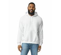 Gildan Sweat-shirt en Polaire, à Capuche, Style G18500 Homme, Blanc, XL, (Lot de 1)