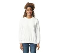 Gildan Sweat-shirt en Polaire, à Col Rond, Style G18000 Homme, Blanc, S, (Lot de 1)