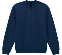 Gildan - Sweat-shirt "Softstyle" avec fermeture éclair courte pour homme/femme unie RW10689 (3XL) (Marine)