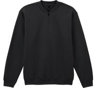 Gildan - Sweat-shirt "Softstyle" avec fermeture éclair courte pour homme/femme unie RW10689 (3XL) (Noir)