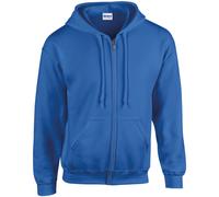 Gildan sweat-shirt zippé 18600 pour homme - hotte mixte lourde avec cordon de se