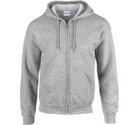 Gildan - Sweatshirt à capuche et fermeture zippée - homme (BC471)