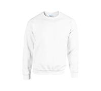 Gildan Sweatshirt Heavy Blend Adulte Crewneck Maillot de survêtement, Blanc, XL Mixte