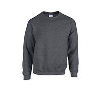 Gildan Sweatshirt Heavy Blend Adulte Crewneck Maillot de survêtement, Chiné foncé, L Mixte