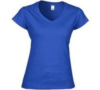 Gildan - T-shirt à manches courtes et col en V - Femme (XL) (Bleu royal) - UTBC491 Bleu Royal, Bleu royal