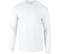 Gildan - T-Shirt à manches longues - Homme blanc Blanc Medium
