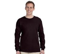 Gildan - T-Shirt à manches longues - Homme marron Chocolat (Dark Chocolate) Medium