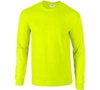 Gildan - T-Shirt à manches longues - Homme vert Vert sécurité Medium