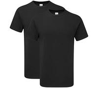 Gildan T- Shirt Adulte, Noir (Lot de 2), 3XL Homme