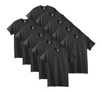 Gildan Heavy Cotton T-Shirt, Style G5000, Multipack, Noir, 3XL (Lot de 10) Homme