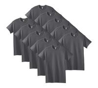 Gildan T-shirt en Coton Épais, Style G5000 Homme, Anthracite, L, (Lot de 10)