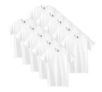 Gildan T-shirt en Coton Épais, Style G5000 Homme, Blanc, S, (Lot de 10)
