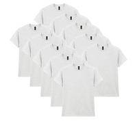 Gildan T-shirt en Coton Épais, Style G5000 Homme, Gris Cendre, XL, (Lot de 10)