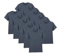 Gildan T-shirt en Coton Épais, Style G5000 Homme, Gris Foncé, L, (Lot de 10)