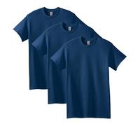 Gildan T-shirt en Coton Épais, Style G5000 Homme, Marine, L, (Lot de 3)