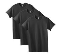 Gildan T-shirt en Coton Épais, Style G5000 Homme, Noir, XXL, (Lot de 3)