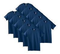 Gildan T- Shirt en Coton épais, Style G5000, lot Multiple, Bleu Marine, 4XL 10 Homme