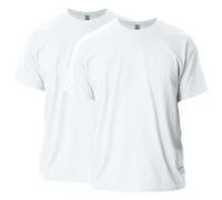 Gildan Ultra Cotton Lot de 2 t-Shirts pour Adulte, Blanc, 3XL Homme