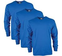 Gildan T-shirt en Ultra Coton, à Manches Longues, Style G2400 Homme, Royal, M, (Lot de 3)