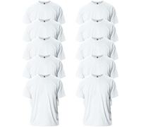 Gildan T-shirt en Ultra Coton, Style G2000 Homme, Blanc, L, (Lot de 10)