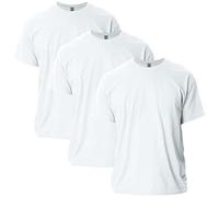 Gildan T-shirt en Ultra Coton, Style G2000 Homme, Blanc, L, (Lot de 3)