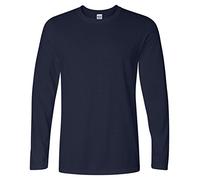 Gildan T-shirt Soft Style manches longues bleu marine L Homme
