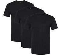 Gildan T- Shirt Stretch en Coton, Multipack sous-vêtement, Black Soot (Lot de 3), Homme