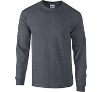 Gildan - T-shirt "Ultra" pour homme/femme unie manches longues PC6163 (L) (Gris chiné)