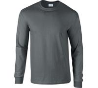 Gildan - T-shirt "Ultra" pour homme/femme unie manches longues PC6430 (XXL) (Charbon de bois)