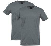 Gildan Softstyle Cotton T-Shirt, Style G64000, Multipack, Graphite chiné (Lot de 2), Taille XL Mixte Adulte