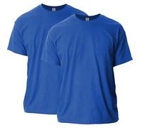 Gildan T- Shirt en Coton, Bleu Marine, 4XL (Lot de 2) Homme