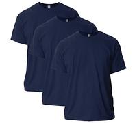 Gildan Coton Ultra-Style G2000-Multipack T-Shirt, Bleu Marine (Lot de 3), XXXL Homme