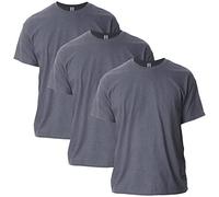 Gildan Ultra Cotton T-Shirt, Style G2000, Multipack, Dark Heather (Lot de 3), 3XL Mixte