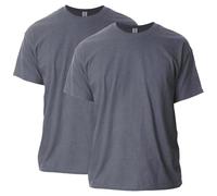 Gildan Ultra Cotton Lot de 2 t-Shirts pour Adulte, Gris foncé, 3XL Homme