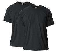 Gildan Ultra Cotton T-Shirt, Style G2000, Multipack, Noir (Lot de 2), 4XL Mixte