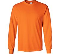 Gildan Ultra T-shirt manches longues homme col rond BC477 (XL) (Orange sécurité)