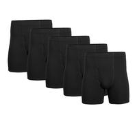 Gildan Boxers à Taille Couverte, Multiple Boxeur ajusté, Noir (Lot de 5), Homme