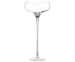 GILDE Bol décoratif en Verre Transparent - Hauteur : 70 cm x Ø 32 cm