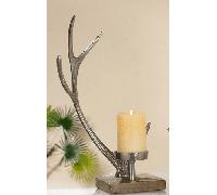 Gilde bougeoir en aluminium Bois (de cerf)