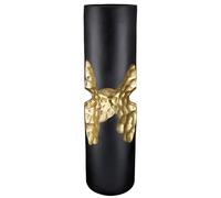 GILDE Bougeoir Favo - Doré/Noir - Cylindrique - Aluminium - Hauteur 51 cm x Ø 13 cm