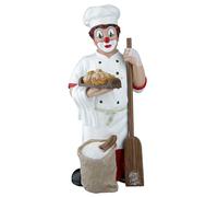 GILDE Clown Fraîcheur de Four en résine - Boulanger Artisanat - Figurine décorative et Objet de Collection - 15 cm de Haut, Blanc