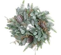 GILDE Couronne décorative sapin eucalyptus