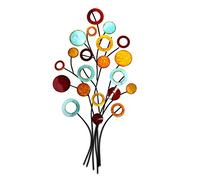 Gilde Décoration murale en relief - Image XL - Arbre de vie - Multicolore en métal - H 97 cm l 51 cm