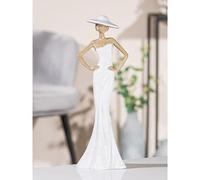 GILDE Figurine élégante femme debout 8 x 10 x 30 cm