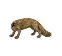 GILDE Figurine Fabian - Renard en résine - Couleur Bronze - Largeur : 49 cm - Décoration - Sculpture Animale - Accessoire de Maison - Idée Cadeau - Objet de Collection