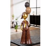 GILDE Figurine garçon Ballon en résine 43 cm de Haut Marron avec Motif Ballon, Chapeau et Cravate