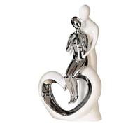 Gilde Figurine romanze Blanc/Argent keramikH 33,5 cm